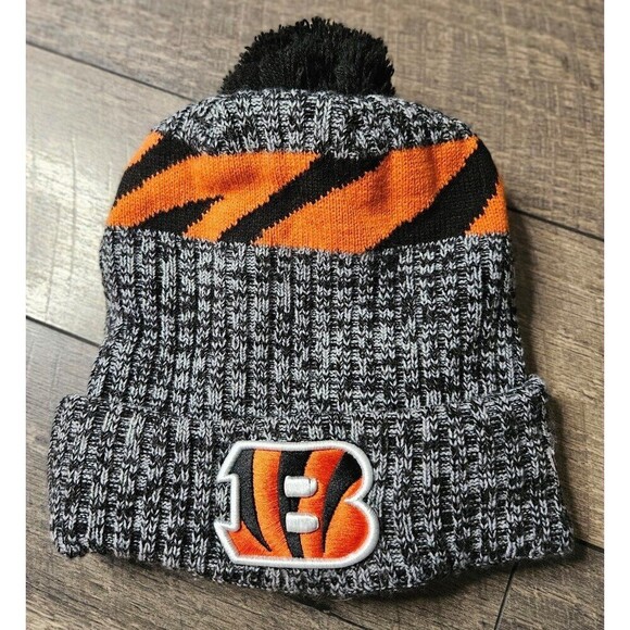 Cincinnati Bengals Beanie Pom Pom Hat - Picture 2 of 6